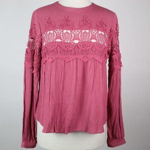 NWT Rue 21 Womens Small Crochet Boho Top